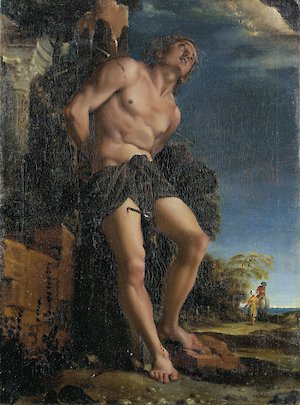 Lodovico Carracci (?), St. Sebastian, 62 × 46 cm