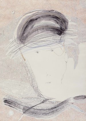 Gerhard Altenbourg, A Stranger Here, 1989, 59,5 × 42 cm