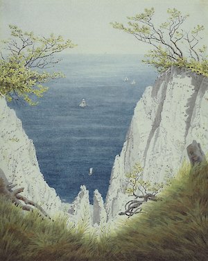 Caspar David Friedrich, Kreidefelsen auf Rügen, 1825/26, MdbK