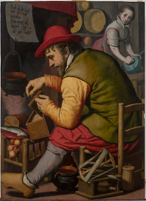 Pieter Pietersz., Der Graupenzähler, around 1570/75, MdbK
