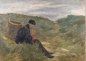 Max Liebermann, Rast in den Dünen, 1896, Öl auf Leinwand, MdbK
