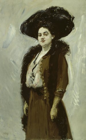 Max Slevogt, Dame in Braun (Else Berna), 1908, Kunstsammlungen Chemnitz, Foto: May Voigt