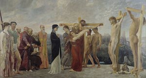 Max Klinger, Die Kreuzigung Christi, 1890, MdbK
