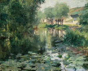 Willard Metcalf, The Lily Pond, 1887, Terra Foundation for American Art, Daniel J. Terra Collection
