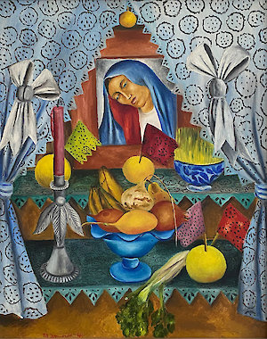María Izquierdo, Altar de dolores (Altar der Schmerzen), 1946, Courtesy Galería de Arte Mexicano, Mexiko-Stadt, © VG Bild-Kunst Bonn, 2022 / SOMAAP