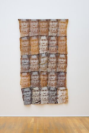 Sajan Mani, Stretched Light and Muted Howls, 2024, Installationsansicht MdbK, Foto: Alexander Schmidt/PUNCTUM, © Künstler