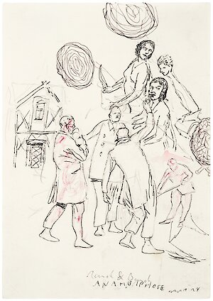 Neo Rauch, Rand und Band, 2024; courtesy Galerie EIGEN + ART Leipzig/Berlin, David Zwirner, Foto: Uwe Walter, © Neo Rauch &amp; VG Bild-Kunst Bonn, 2025