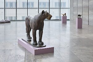 Animal sculptures from the collection for the workshop, photo: Alexander Schmidt/PUNCTUM