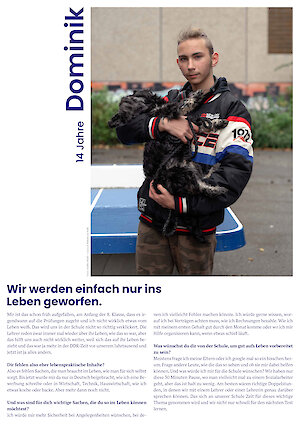 Dominik, Foto: Stella Weiß, Layout: Studio Nell