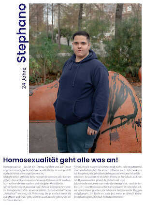 Stephano, Foto: Stella Weiß, Layout: Studio Nell