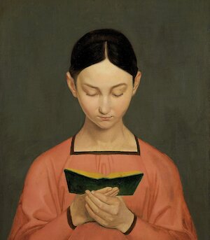 Gustav Adolph Hennig, Lesendes Mädchen, um 1828, MdbK
