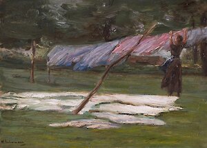Max Liebermann, Wäschetrocknen – Die Bleiche, 1890, Museum Kunst der Westküste, Alkersum/Föhr, Leihgabe aus Privatbesitz