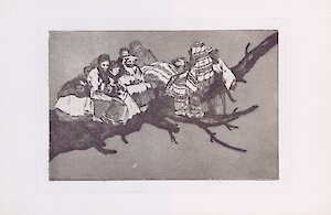 Francisco de Goya, Disparate ridiculo, Blatt 3 der Folge &quot;Los Disparates&quot;, 3. Auflage 1891, MdbK