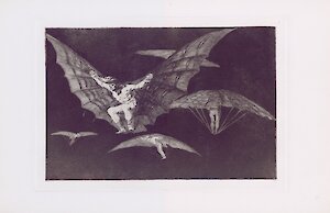 Francisco de Goya, Modo de volar, Blatt 13 der Folge &quot;Los Disparates&quot;, 3. Auflage 1891, MdbK