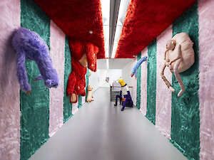 Theresa Rothe, The Cute Escape (exhibition view Kunsthalle Erfurt), 2025, Foto: dotgain.info, © artist