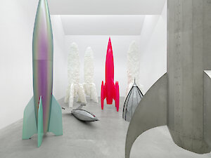 Sylvie Fleury, Shoplifters from Venus, Installationansicht Kunstmuseum Winterthur, 2023 Courtesy: Künstlerin / Kunstmuseum Winterthur, Foto: Annik Wetter